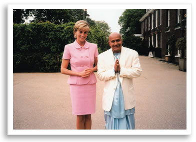 Prinzessin Diana mit Sri Chinmoy